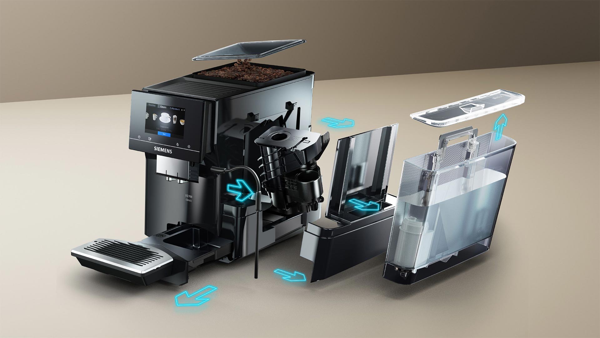 Повністю автоматична кавомашина SIEMENS TP713R09