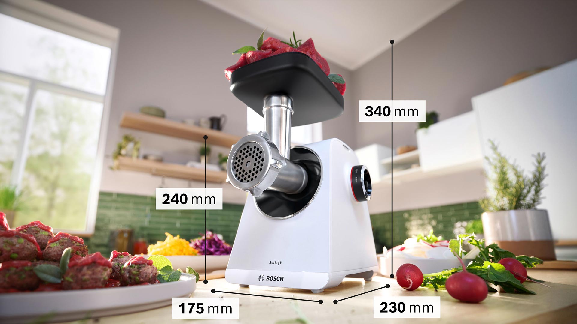 М'ясорубка BOSCH MFWS607W